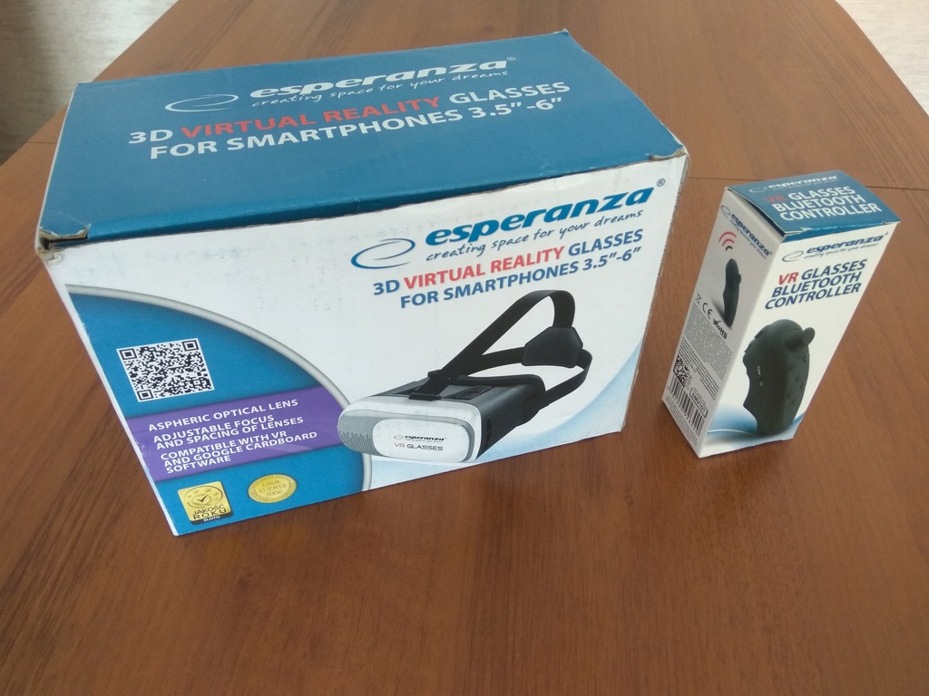 OKULARY GOGLE 3D VIRTUAL REALITY Esperanza EMV300