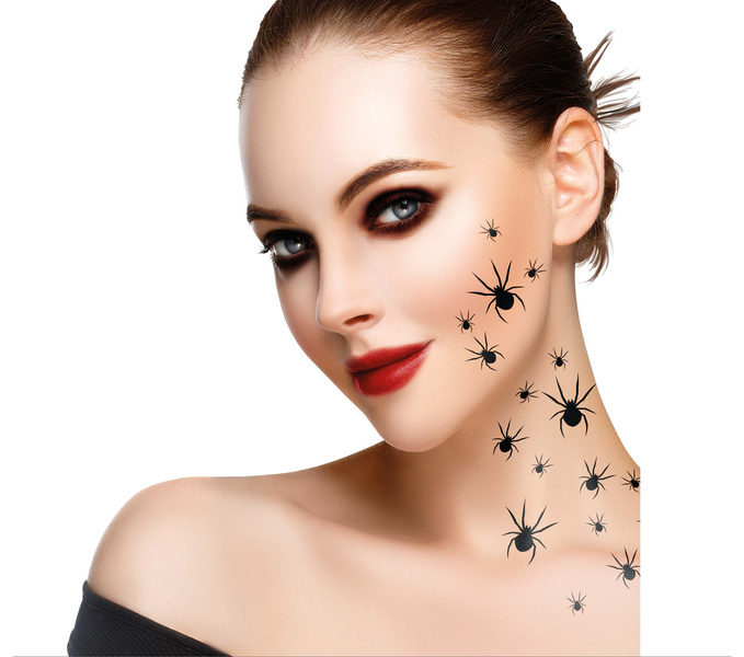 TATUAŻE DO CHARAKTERYZACJI PAJĄKI CZARNE HALLOWEEN