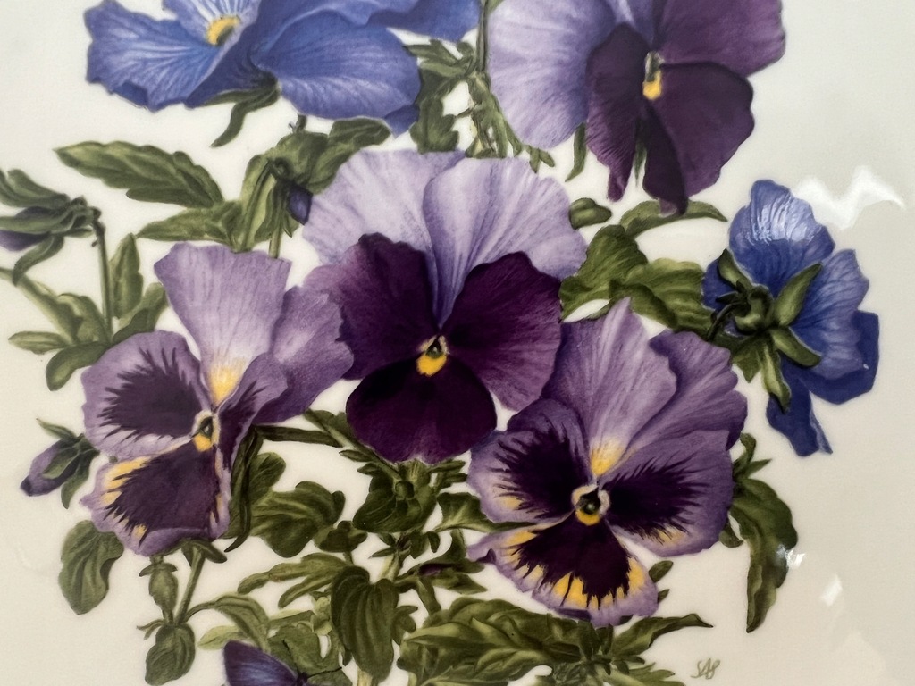 TALERZ ROYAL ALBERT PANSIES 1990