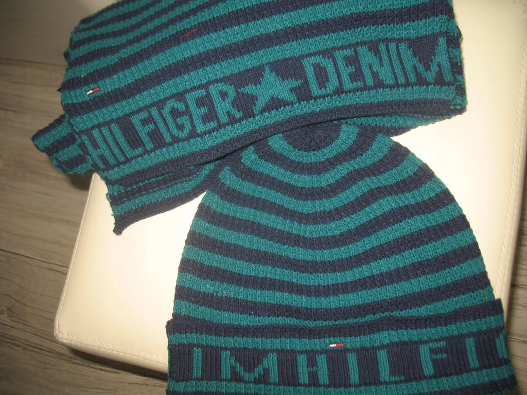 Tommy Hilfiger szal + czapka męska