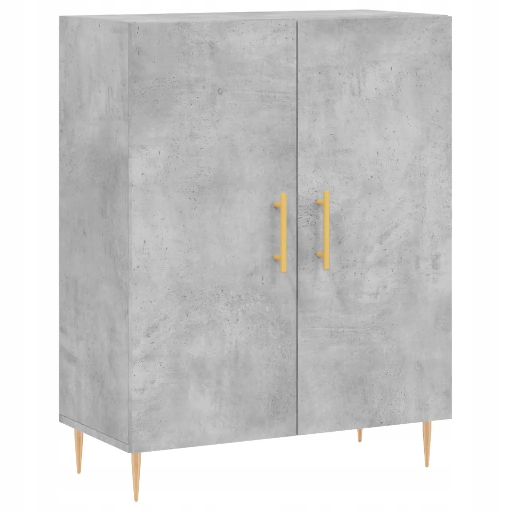 Szafka, szarość betonu, 69,5x34x90 cm, materiał drewnopochodny