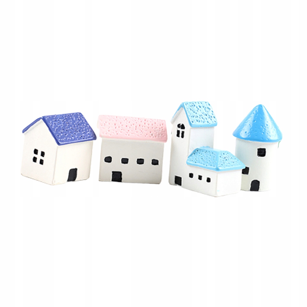 4pcs House Ornaments Moss Microlandschaft Cake Bak