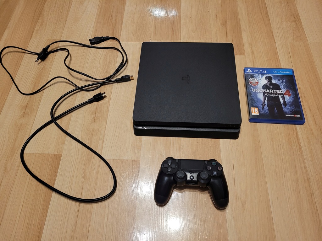 Konsola Sony PlayStation 4 PS4 Slim 1TB + Pad + Uncharted 4 30 dni GW