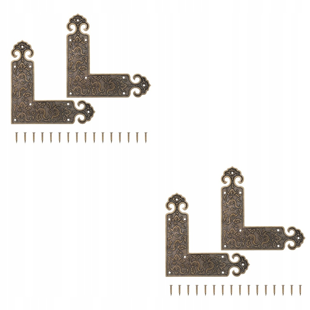 OCHRONY ROGÓW MEBLOWYCH L STREFOWE Z BRĄZU 4 SZTUKI