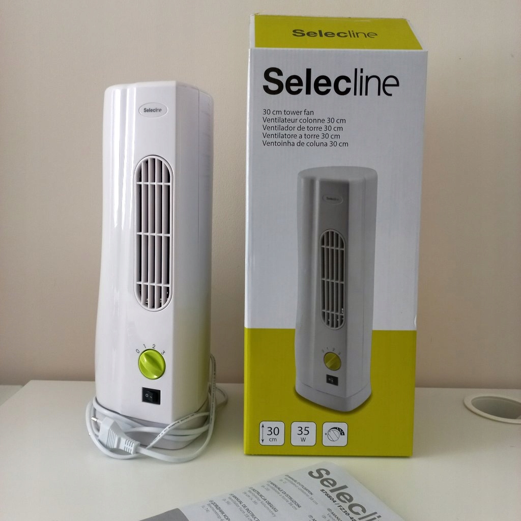 Wentylator kolumnowy Selecline biały 30 cm