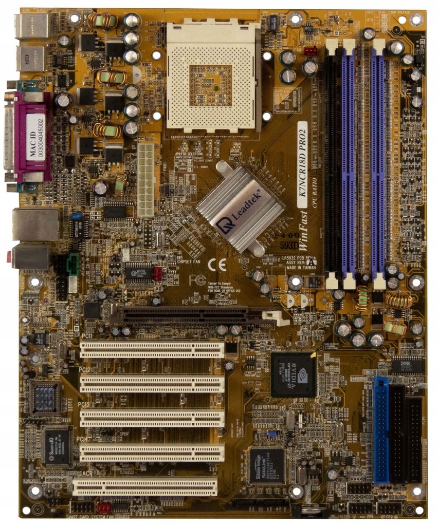 LEADTEK WinFast K7NCR18D PRO2 s.462 DDR ATX