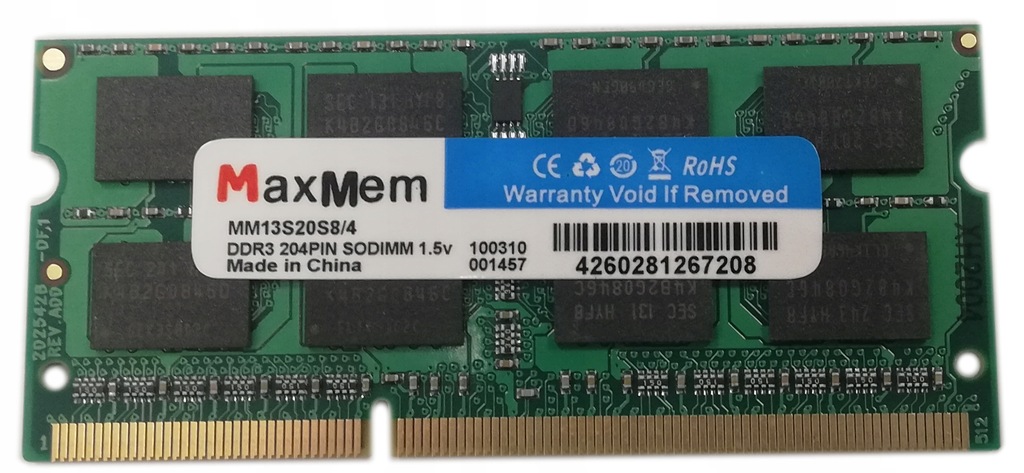 Купить Оперативная память DDR3 4 ГБ 1333 МГц 1,5 В PC3-10600 SODIMM: отзывы, фото, характеристики в интерне-магазине Aredi.ru