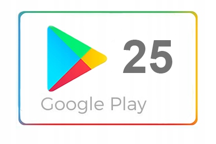 Google Play 25 zł Kod Karta podarunkowa