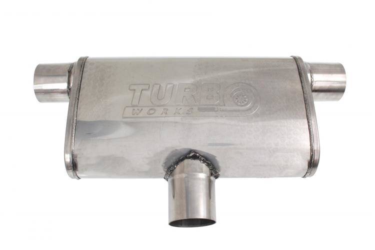 Tłumik Środkowy Tylny 70mm TurboWorks LT 304SS 355
