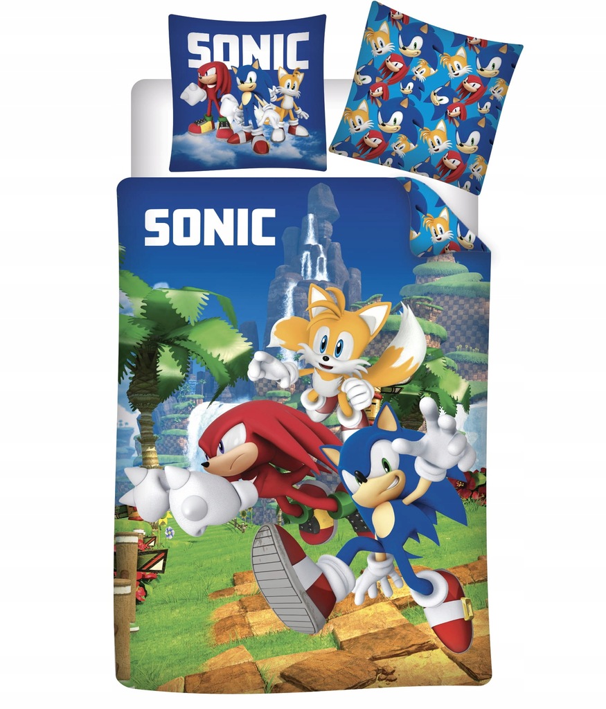 POŚCIEL dziecięca JEŻ SONIC 100x135 niemowlęca bawełniana