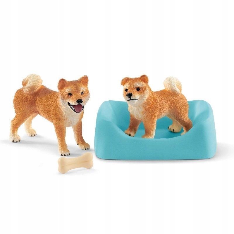 SHIBA INU MATKA I SZCZENIĘTA, SCHLEICH