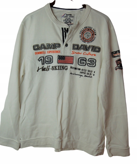 2U83 BLUZA MĘSKA CIEPŁA CAMP DAVID XL