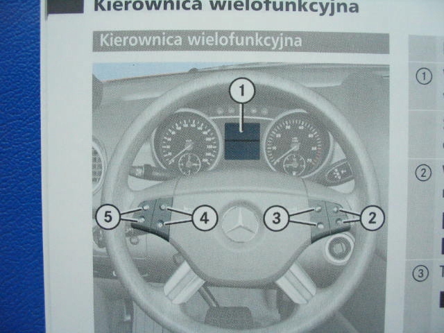 MERCEDES W164 Polska instrukcja M KLASA ML 0508