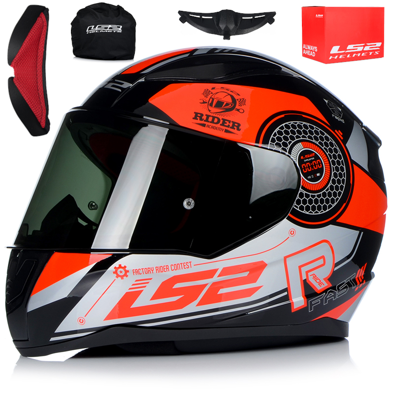 KASK MOTOCYKLOWY LS2 FF353 STRATUS r.M + 2xSZYBA