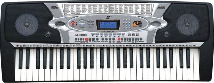 Keyboard MK-2061 - organy, zasilacz, mikrofon