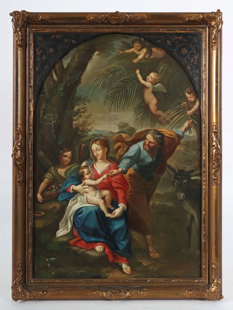 Obraz sakralny XVIII/XIX Niemcy Maryja Jezus