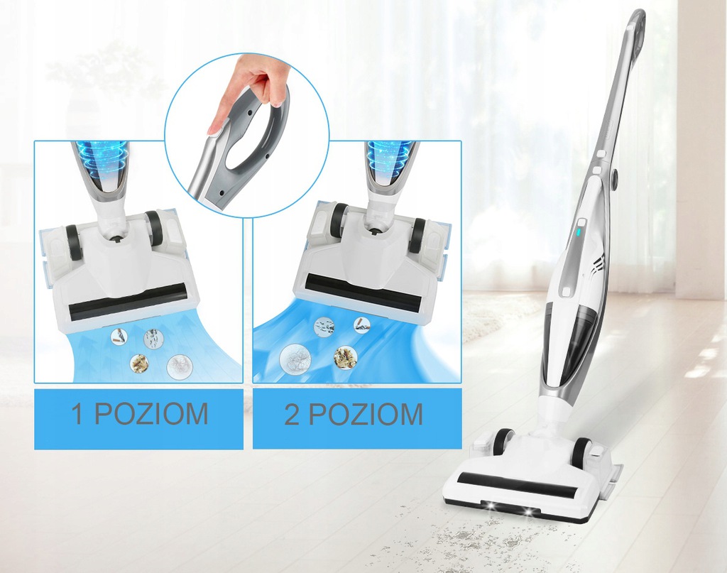 Купить БЕСПРОВОДНОЙ ВЕРТИКАЛЬНЫЙ ПЫЛЕСОС 4В1 ТУРБОЩЕТКА ШВАБРА: отзывы ...