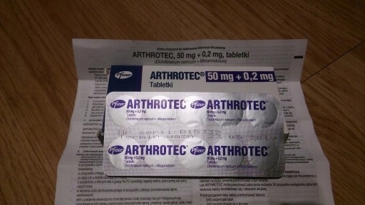 Pfizer ARTHROTEC 50 Misoprostolum Oryginał!!!