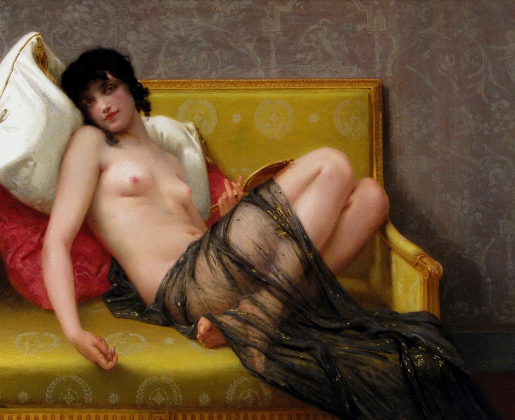 DZIEWCZYNA Guillaume Seignac 1900 r.