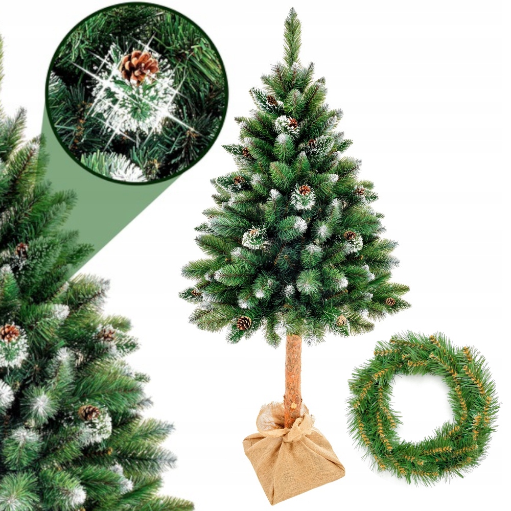 Choinka na Pniu DIAMENTOWA sztuczna 200 cm GRATIS 11441264746