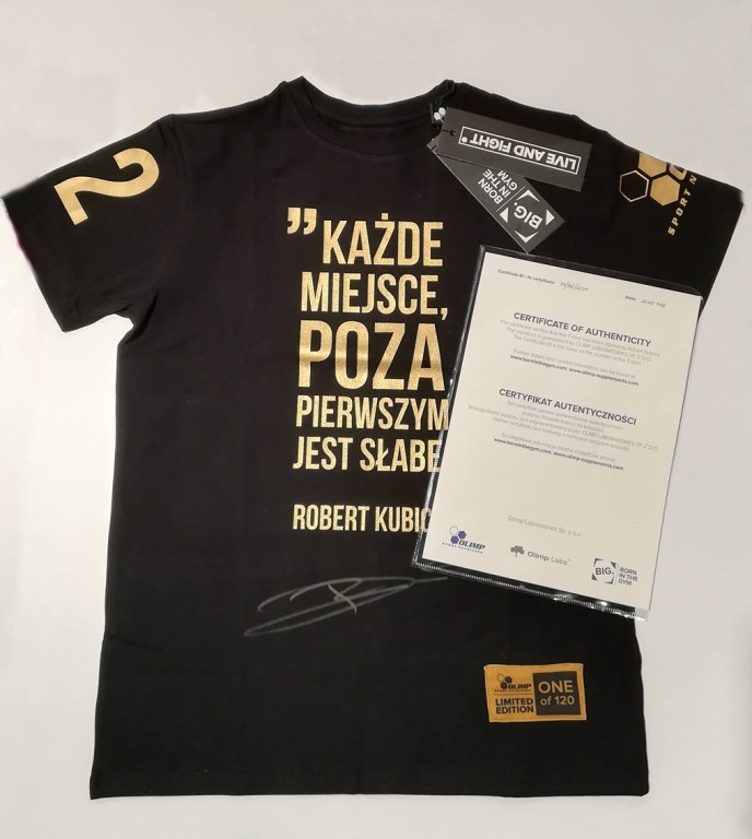 Koszulka Roberta Kubicy - autograf i certyfikat