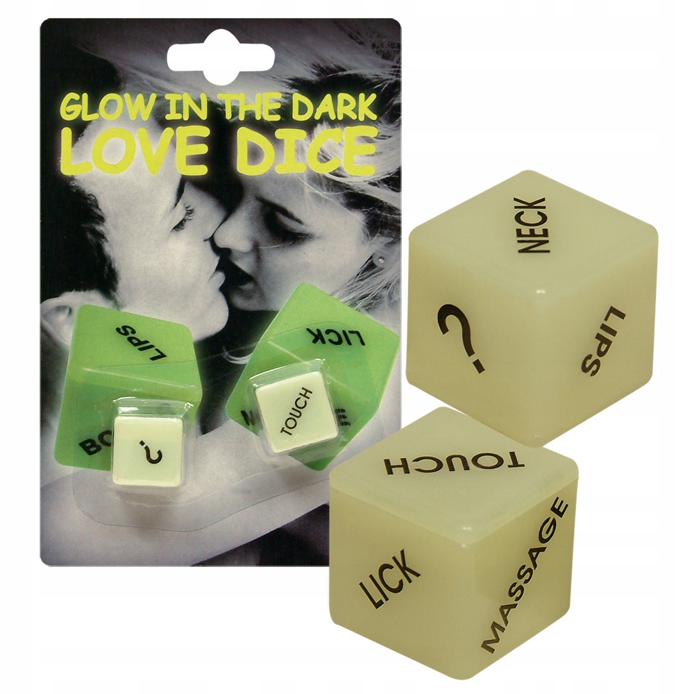 Dice Glow-in-the-dark Engl.