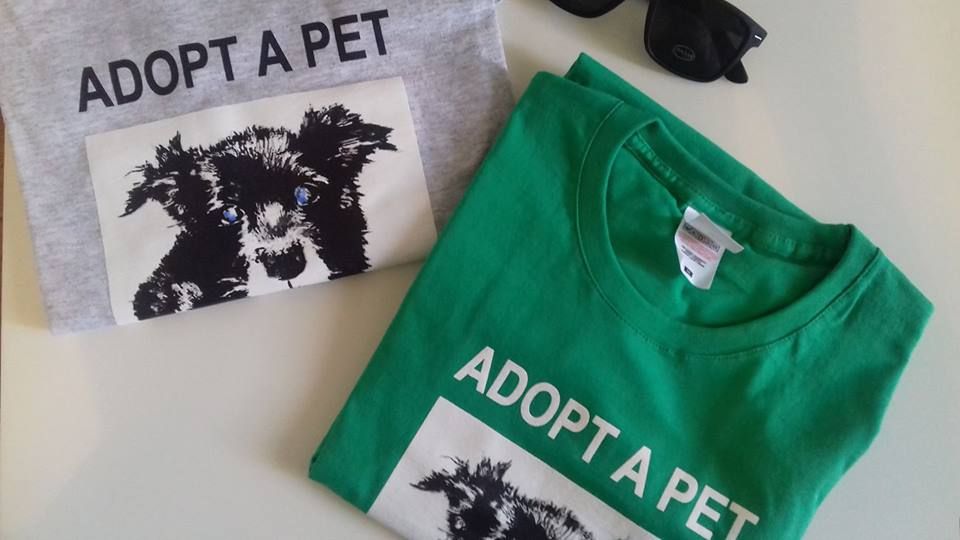 T-shirt vegan vege punk adopt a pet  L (40)