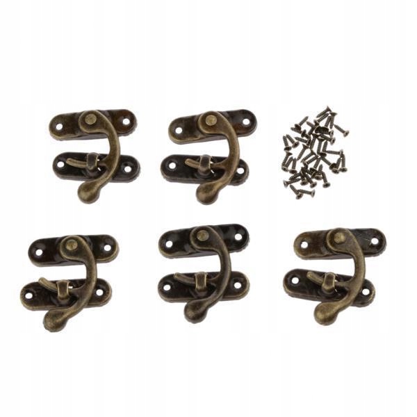 4x5 Set Bronze Swing Bag Clasp / Box Latch 4 Pcs