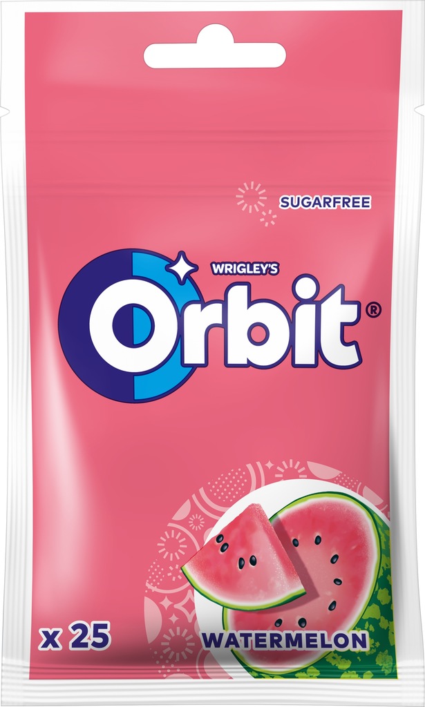 ORBIT GUMA DRAŻE WATERMELON ARBUZ TOREBKA