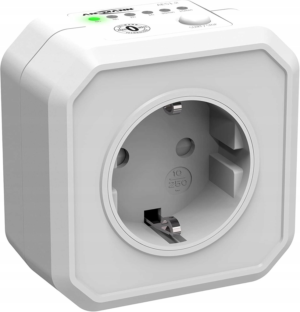 ANSMANN GNIAZDKO ELEKTRYCZNE Z CZASOMIERZEM TIMER WYŁĄCZNIK CZASOWY BIAŁY