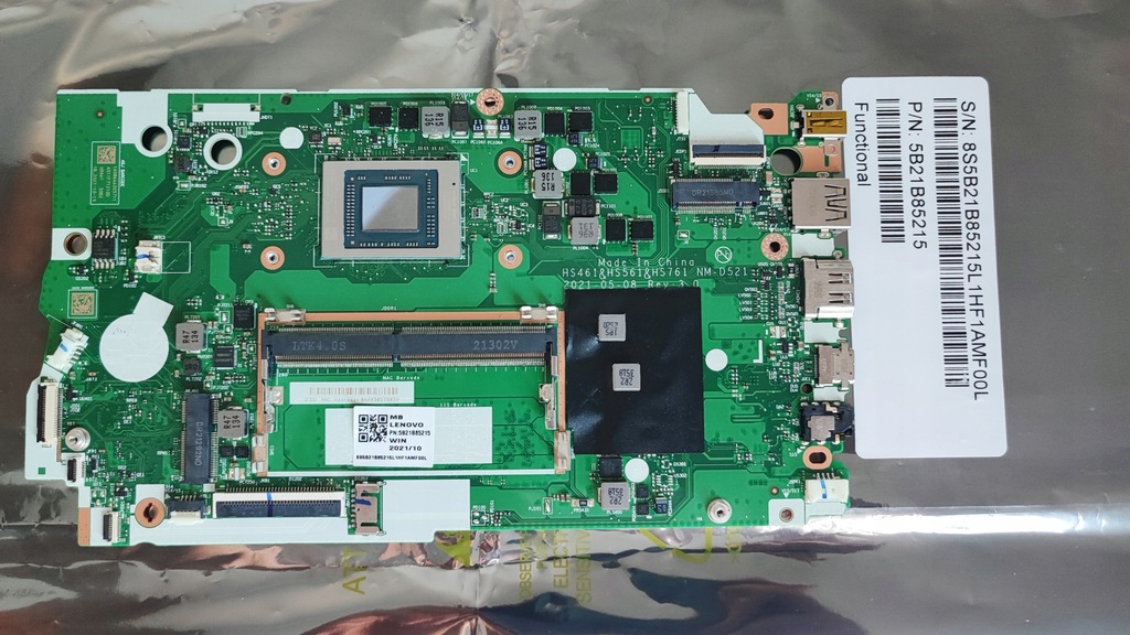 Płyta Główna Lenovo IdeaPad 3 15ALC6 NM-D521 AMD Ryzen 3 8GB RAM OKAZJA!
