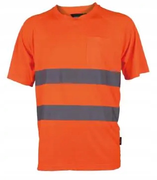 T-shirt ostrzegawczy pomarańcz Vizwell VWTS01-BO/L
