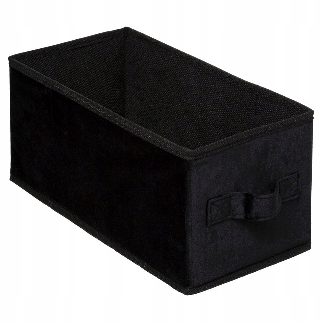 Pojemnik tekstylny 15x31 cm Black welurSkładany i wygodny w