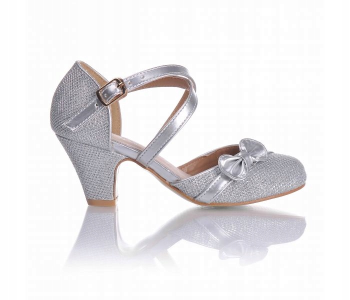 Czółenka buty na obcasie szpilce dziecięce 28-36 - 7779970755