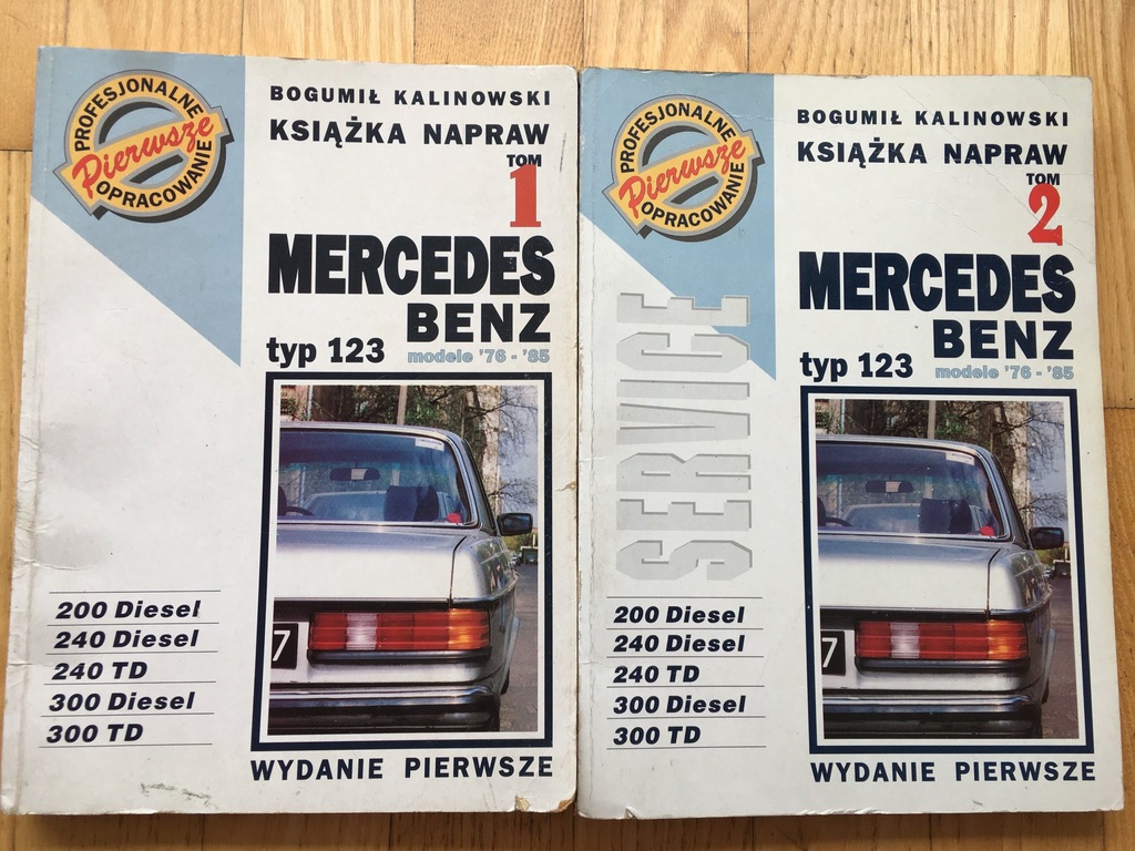 Mercedes w123 Książka Napraw Kalinowski beczka