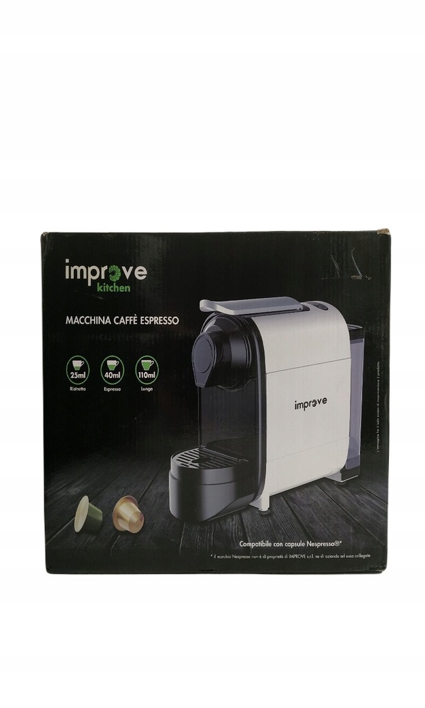 Macchina Caffè Espresso Improve IMPMC01TC Compatibile Nespresso - 20 Bar, 0.7L, 1400W - Foto 4