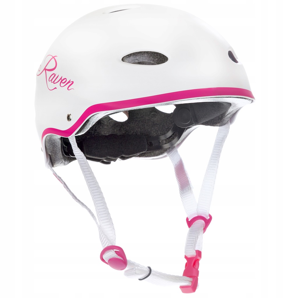 Kask Skateboardowy RAVEN F511 White/Pink XS (OUTLET)