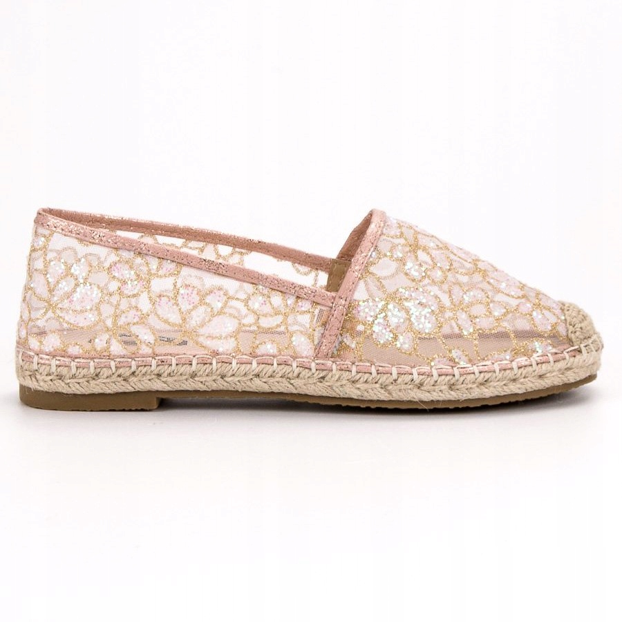 Vices espadryle damskie różowe tekstylne r.39