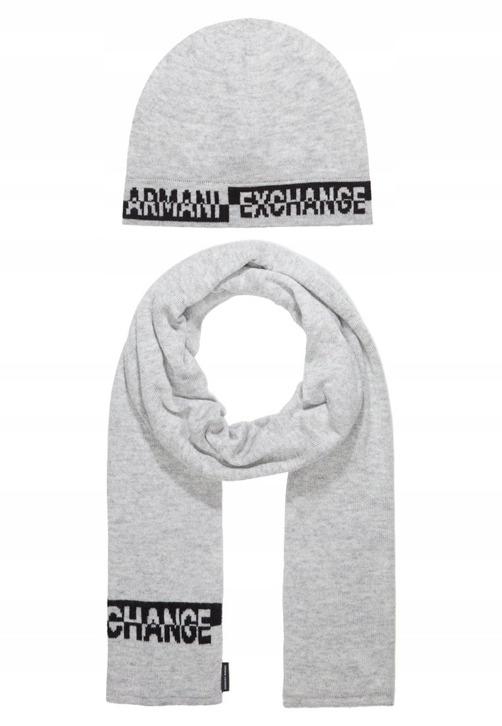 Armani Exchange komplet szalik + czapka Knitwear