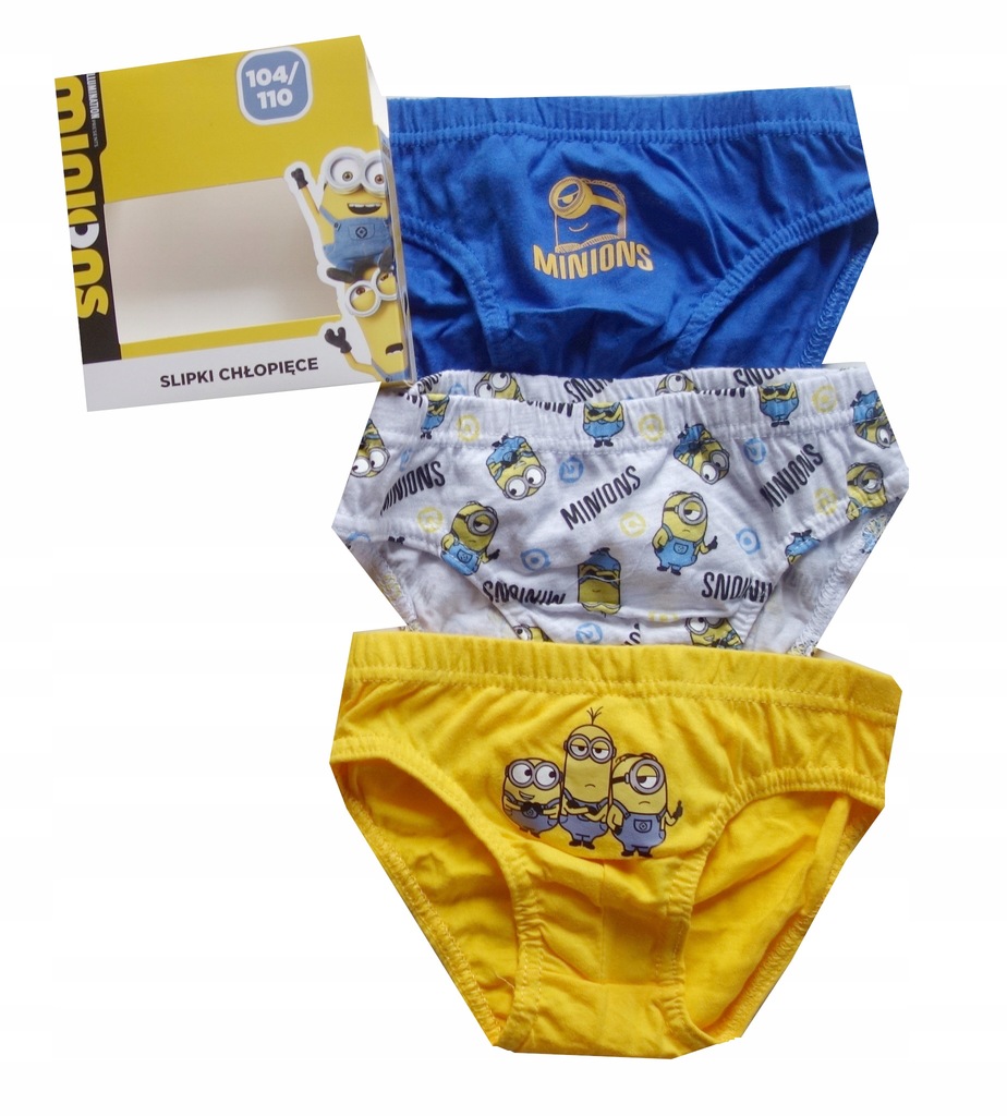 MAJTKI MINIONS slipy bawełna 104/110cm 4/5lat
