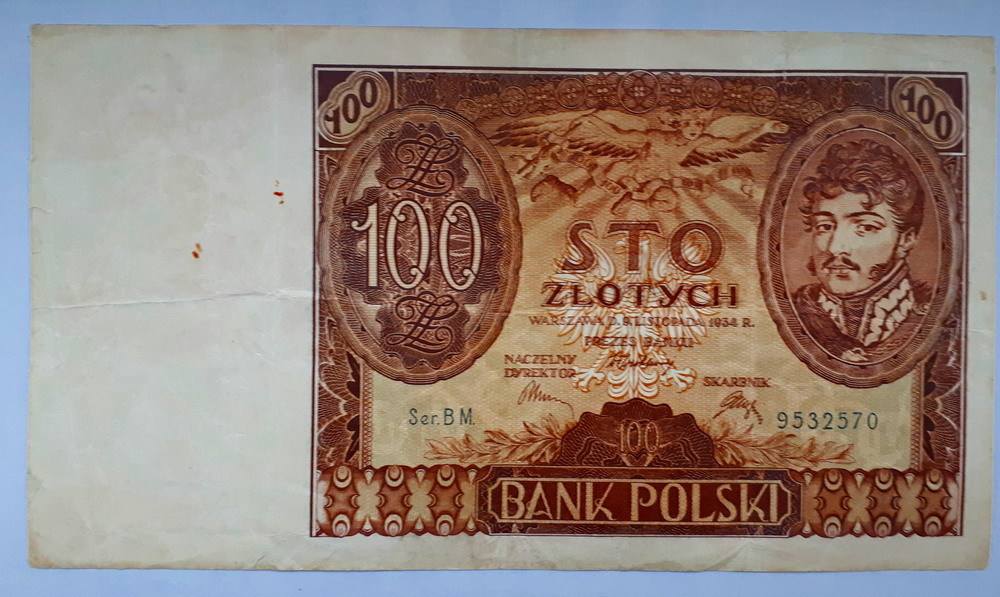 100 ZŁOTYCH Z 1934 ROKU