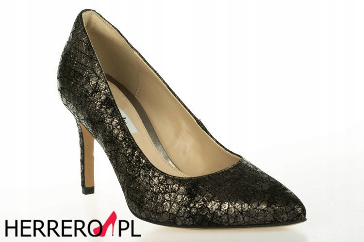 Buty Damskie 39 Szpilki DINAH KEER METALLIC