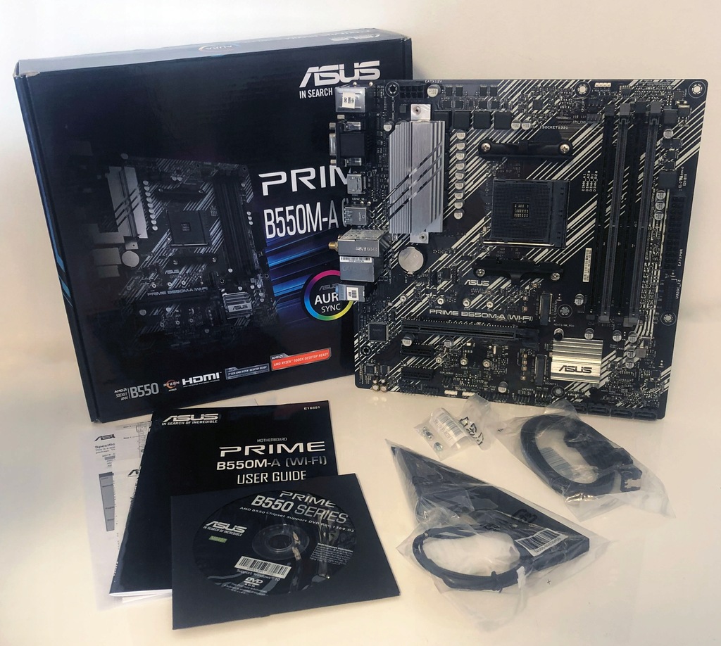 Płyta główna Asus Prime B550M-A WI-FI Micro ATX - 12672652618 ...