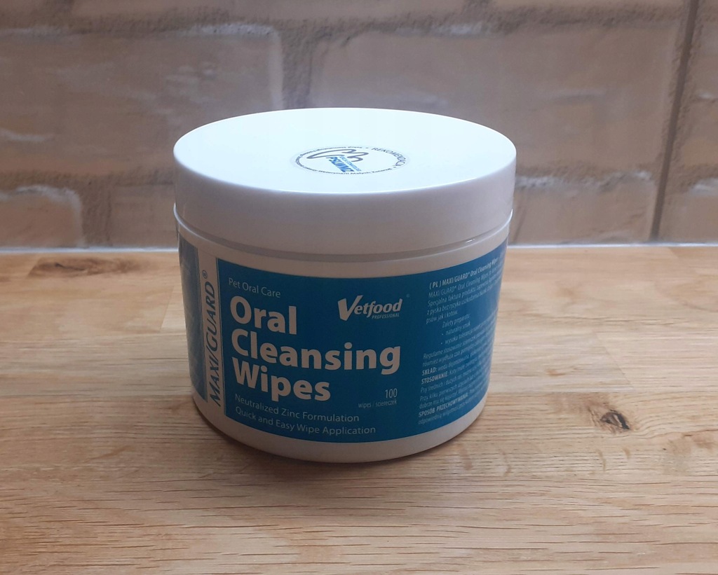 Oral Cleansing Wipes VETFOOD 30 Czyszczenie Zębów