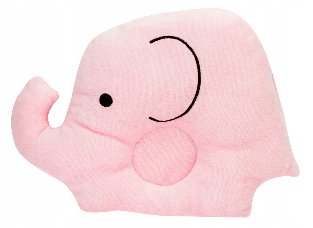 Poduszka dla niemowląt słoń 18,5cm x 25cm różowa