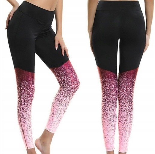 LEGGINSY SPORTOWE FITNESS OMBRE M Rossel