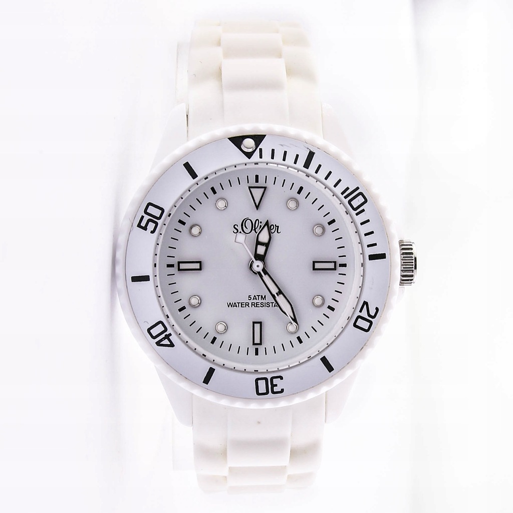 Zegarek s.Oliver SO-2296-PQ unisex biały