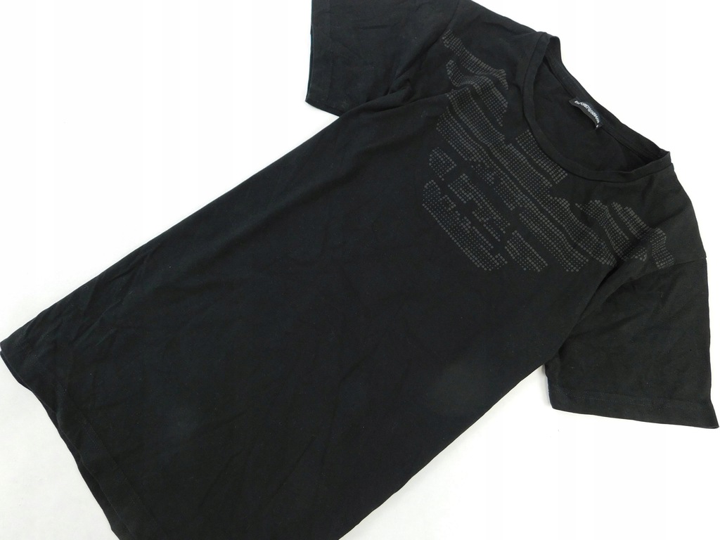 0303b92 EA czarny MĘSKI t-shirt COTTON _ S