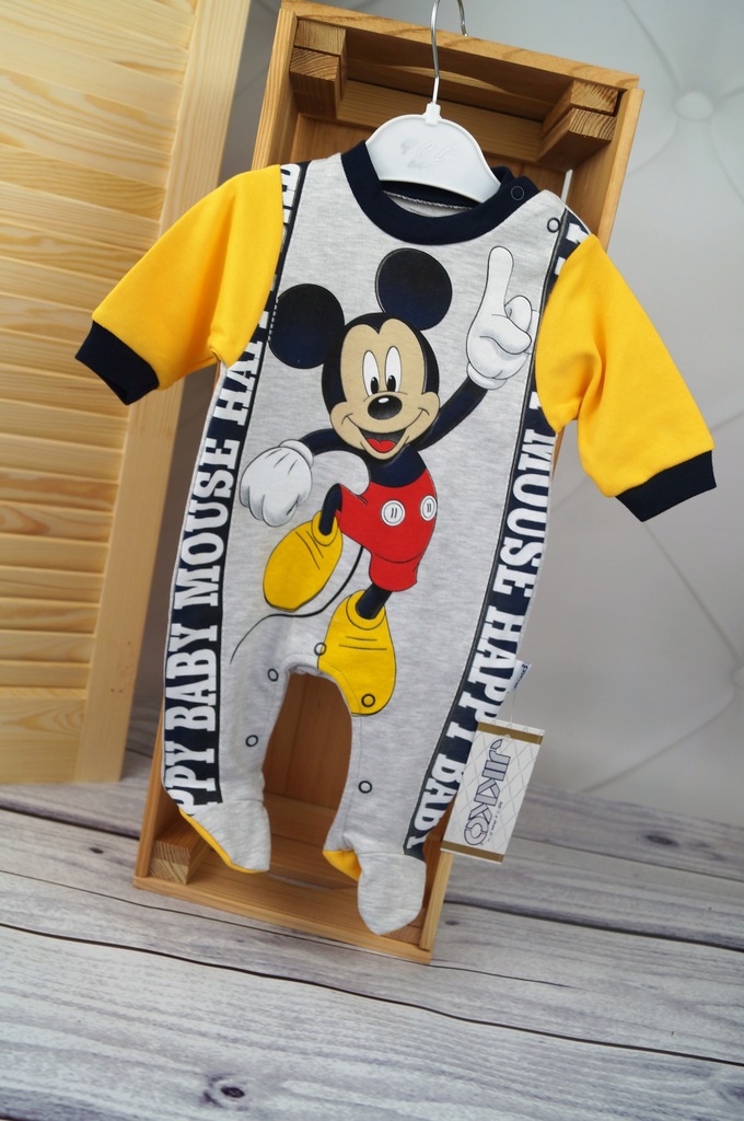 PAJACYK MICKEY ŻÓŁTY 56/62