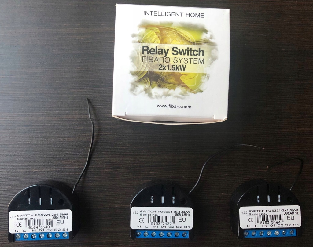 Fibaro Relay Switch 2x1,5kw FGS-221 Z-Wave